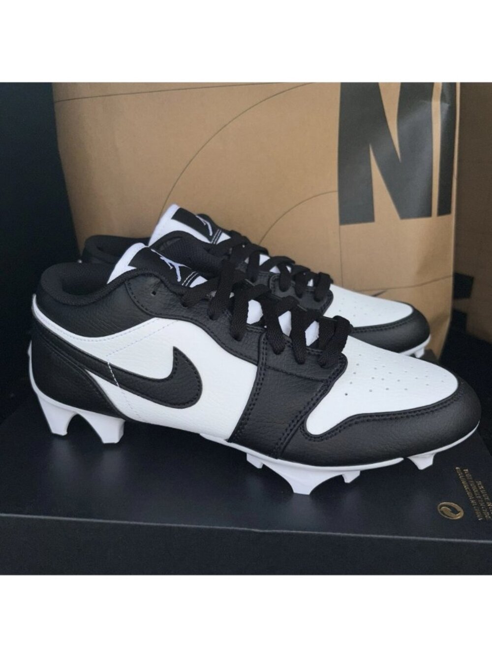 NEW Nike Air Jordan 1 Low TD Panda Black White FJ6245-100 Men's Size 8.5
